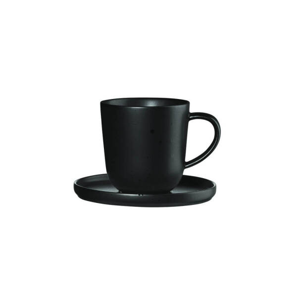 Asa Selection Tabaklı Espresso Kahve Fincanı Siyah 01AS-19011190 - 1