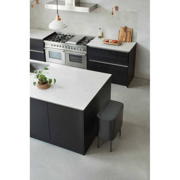 Brabantia Bo Matt Black Dokunmatik Çöp Kutusu 11+23L - 3