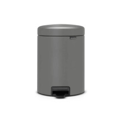 Brabantia Newicon Concrete Grey Pedallı Çöp Kutusu 5 L - 1