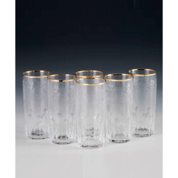 Paşabahçe Cemre Rakı Bardağı Altın 6 Adet - 1
