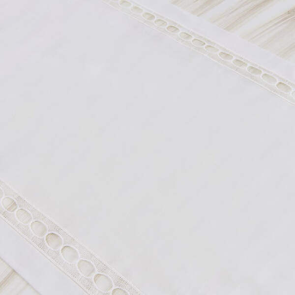 Gül Güler Dantelli Masa Bandı Pamina 50x180 Beyaz - 4