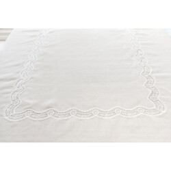 Gül Güler Dantelli Masa Örtüsü Tomurcuk 160x260 Kemik - 3