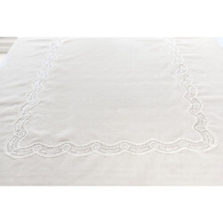 Gül Güler Dantelli Masa Örtüsü Tomurcuk 180x280 Kemik - 3