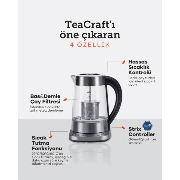 Dexart TeaCraft Çay Makinesi & Su Isıtıcı - 3