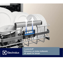 ESC87300SX ComfortLift XXL Inverter AirDry Bulaşık Makinesi 8 Programlı 13 Kişilik Inox - 4