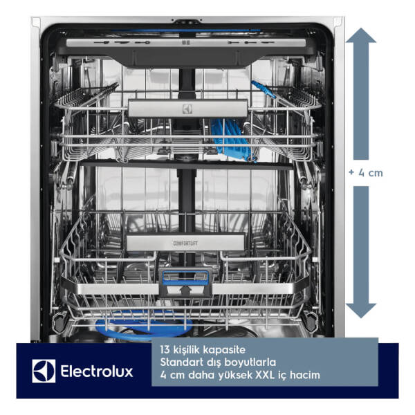 ESC87300SX ComfortLift XXL Inverter AirDry Bulaşık Makinesi 8 Programlı 13 Kişilik Inox - 5