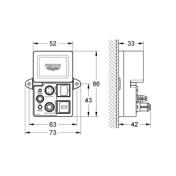 Grohe Rainshower F Digital Deluxe Bluetooth Unitesi BT-01A Apple ve Android Cihazlar İçin 36371000 - 2