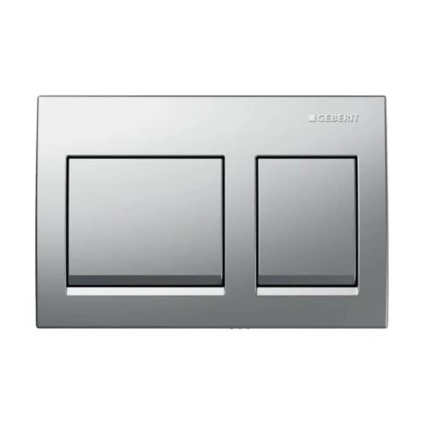 Geberit Alpha35 Kumanda Kapağı Çift Basmalı Parlak Krom 115.045.21.5 - 1