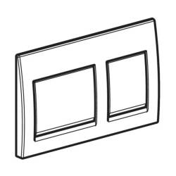 Geberit Alpha35 Kumanda Kapağı Çift Basmalı Parlak Krom 115.045.21.5 - 2