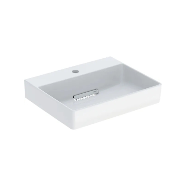 Geberit One CleanDrain KeraTect Tezgah Üstü Lavabo Yatay Çıkışlı 50 cm 505.024.00.1 - 1