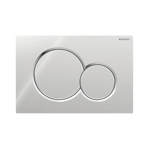 Geberit Sigma01 Kumanda Kapağı Çift Basmalı Parlak Krom 115.770.21.5 - 1