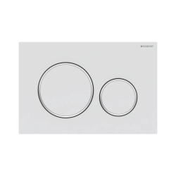 Geberit Sigma20 Kumanda Paneli Çift Basmalı Mat Beyaz/Parlak/Mat Beyaz 115.882.JT.1 - 1