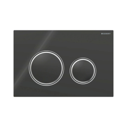 Geberit Sigma21 Kumanda Kapağı Çift Basmalı Siyah Cam 115.884.SJ.1 - 1