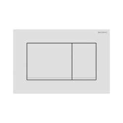 Geberit Sigma30 Kumanda Paneli Çift Basmalı Mat Beyaz/Beyaz/Mat Beyaz 115.883.01.1 - 1