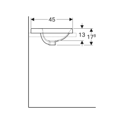 Geberit VariForm Dikdörtgen Çanak Lavabo Batarya Banklı 500.742.01.2 - 4