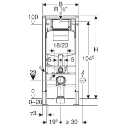 Geberit Sigma Gömme Rezervuar 12 Cm Duofix - 3