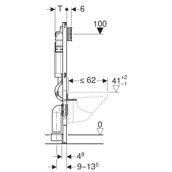 Geberit Sigma Gömme Rezervuar 12 Cm Duofix - 4