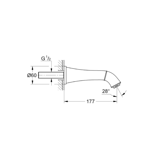 Grohe Grandera Çıkış Ucu Krom/Altın 13341IG0 - 2