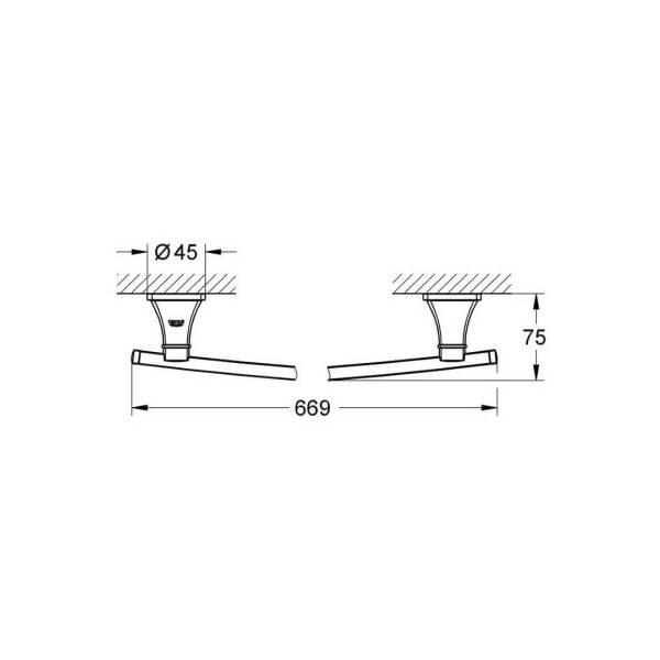 Grohe Grandera Havluluk 40629IG0 - 2