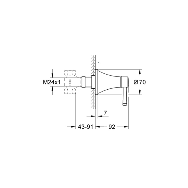 Grohe Grandera Ankastre Stop Valf 19944000 - 2