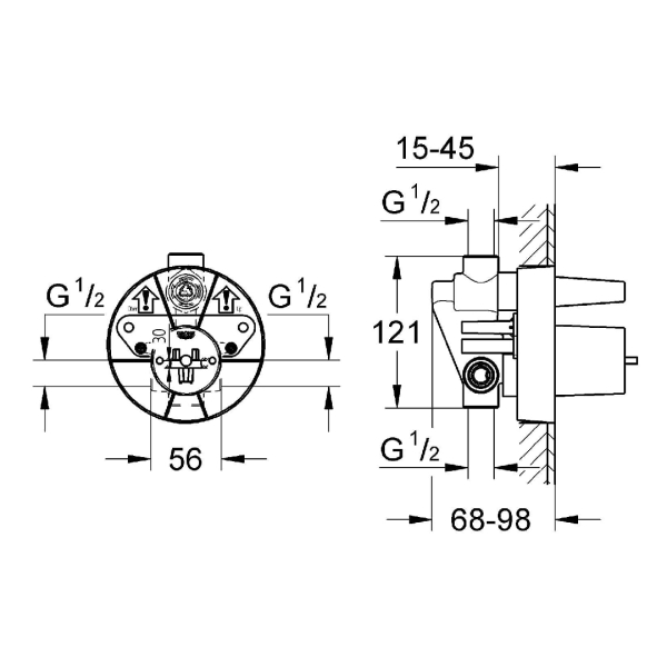 Grohe Ankastre Iç Gövde 33963000 - 2