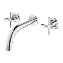 Grohe Atrio 3 Delikli Duvardan Ankastre Lavabo Bataryası M-Boyut 20661000 - 2