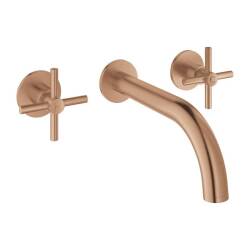 Grohe Atrio 3 Delikli Duvardan Ankastre Lavabo Bataryası M-Boyut 20661DL0 - 1