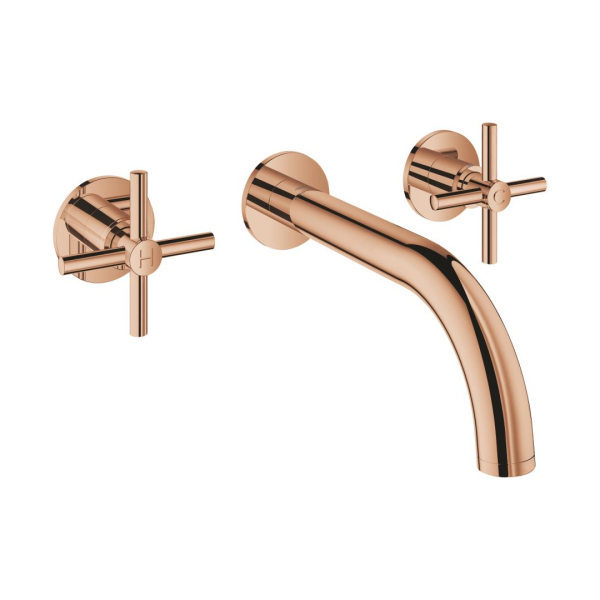 Grohe Atrio 3 Delikli Duvardan Lavabo Bataryası M-Boyut 20661DA0 - 1