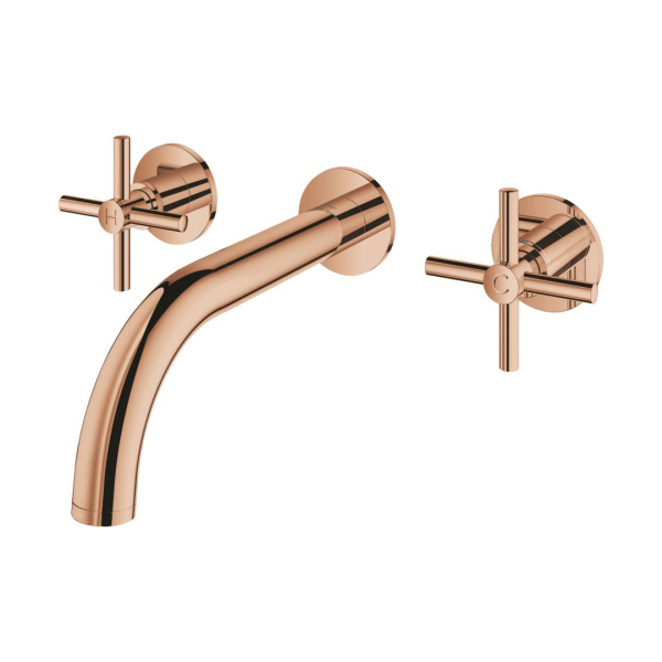 Grohe Atrio 3 Delikli Duvardan Lavabo Bataryası M-Boyut 20661DA0 - 2