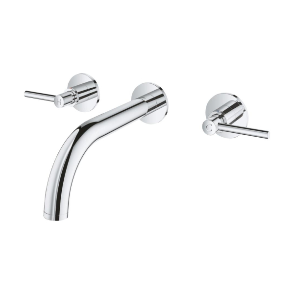 Grohe Atrio 3 Delikli Duvardan Lavabo Bataryası M-Boyut 20662000 - 2