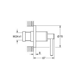 Grohe Atrio New Stop Valf 29397DC0 - 3