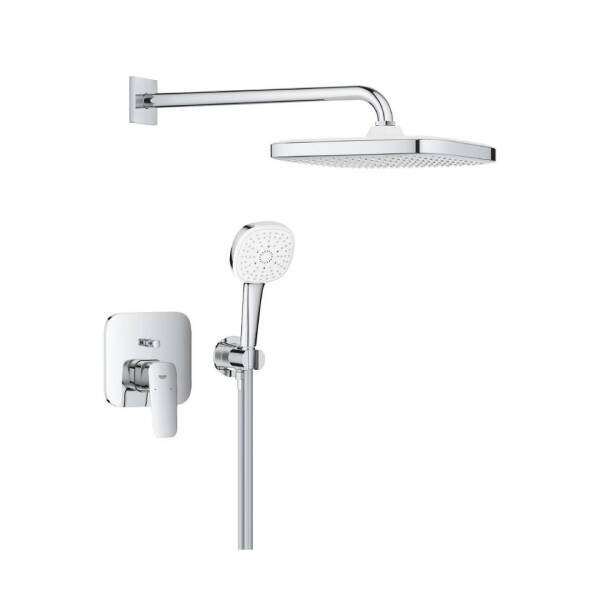 Grohe Cubeo Ankastre Banyo Bataryası Tepe ve El Duşu Seti - 1