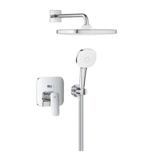 Grohe Cubeo Ankastre Banyo Bataryası Tepe ve El Duşu Seti - 2