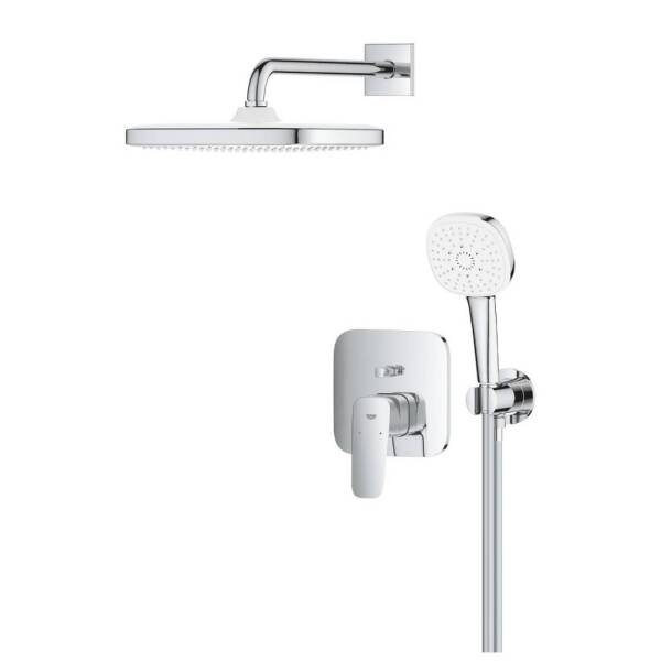 Grohe Cubeo Ankastre Banyo Bataryası Tepe ve El Duşu Seti - 3