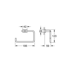 Grohe Essentials Cube Halka Havluluk 40510001 - 2