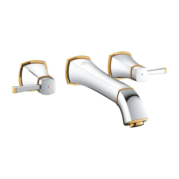 Grohe Grandera 3 Delikli Duvardan Lavabo Bataryası L-Boyut 20623IG0 - 1