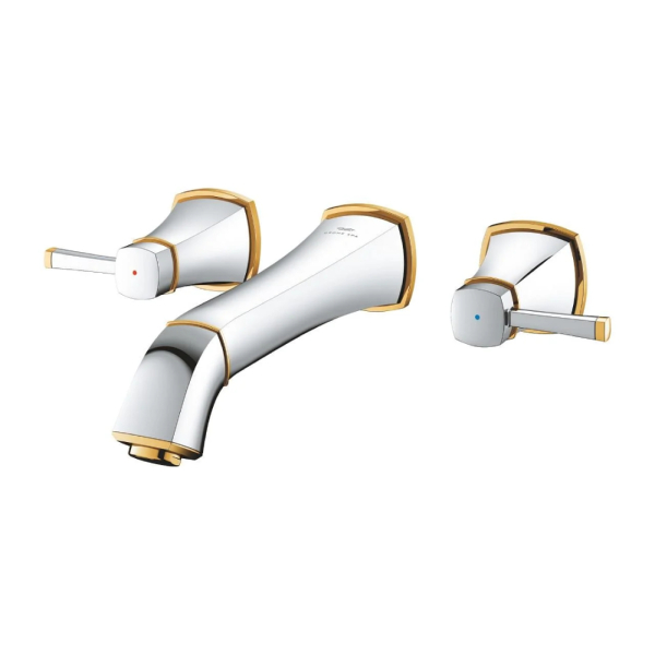 Grohe Grandera 3 Delikli Duvardan Lavabo Bataryası L-Boyut 20623IG0 - 2
