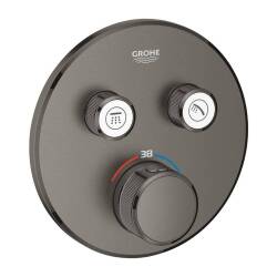 Grohe Grohtherm Smartcontrol Çift Valfli Akış Kontrollü Ankastre Termostatik Duş Bataryası 29119AL0 - 1