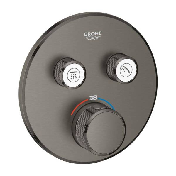Grohe Grohtherm Smartcontrol Çift Valfli Akış Kontrollü Ankastre Termostatik Duş Bataryası 29119AL0 - 1
