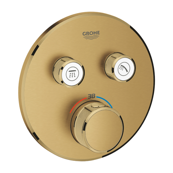 Grohe Grohtherm Smartcontrol Çift Valfli Akış Kontrollü Ankastre Termostatik Duş Bataryası 29119GN0 - 1