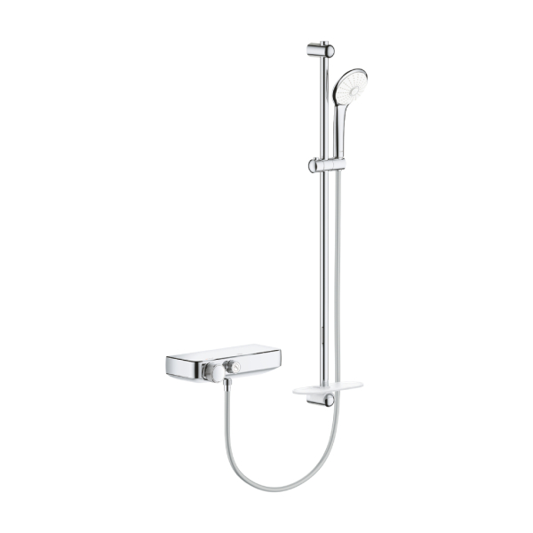 Grohe Grohtherm SmartControl Temostatik Bataryalı Duş Sistemi 34721000 - 1