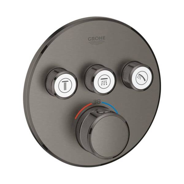 Grohe Grohtherm Smartcontrol Üç Valfli Akış Kontrollü Ankastre Termostatik Duş Bataryası 29121AL0 - 1