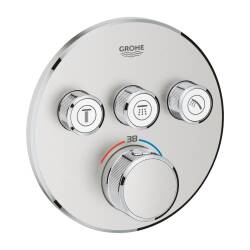 Grohe Grohtherm Smartcontrol Üç Valfli Akış Kontrollü Ankastre Termostatik Duş Bataryası 29121DC0 - Grohe