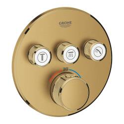 Grohe Grohtherm Smartcontrol Üç Valfli Akış Kontrollü Ankastre Termostatik Duş Bataryası 29121GN0 - 1