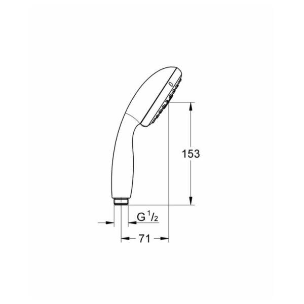 Grohe New Tempesta 100 El Duşu 3 Akışlı 28419002 - 3