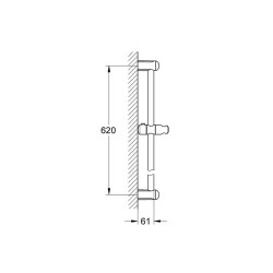 Grohe New Tempesta Duş Sürgüsü 60 cm 27523000 - 2