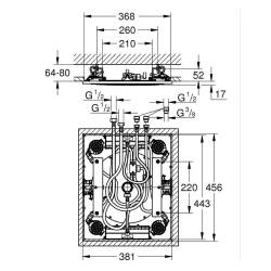 Grohe Rainshower Aqua 15'' Tepe Duşu 3 Akışlı 26888000 - 4