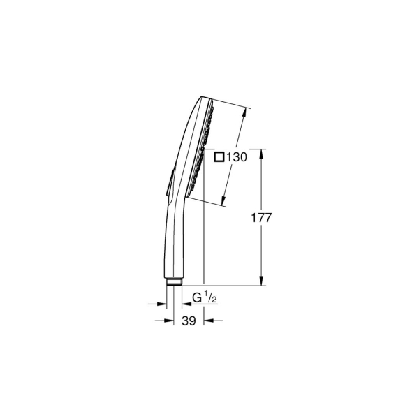 Grohe Rainshower Smartactive 130 Cube El Duşu 3 Akışlı 26582AL0 - 5