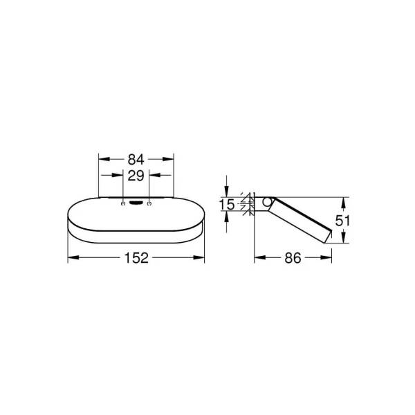 Grohe Selection Tuvalet Kağıtlığı 41069A00 - 3