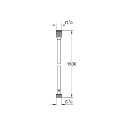 Grohe Silverflex TwistStop Duş Hortumu 150 cm 28364000 - 2